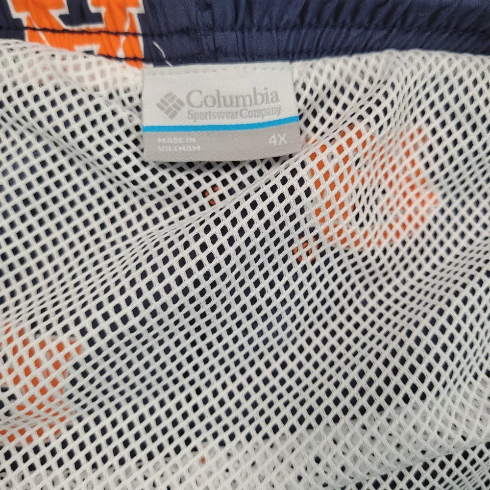 Columbia Auburn Tigers PFG Backcast III Water Shorts Navy Mens‎ 4X NEW